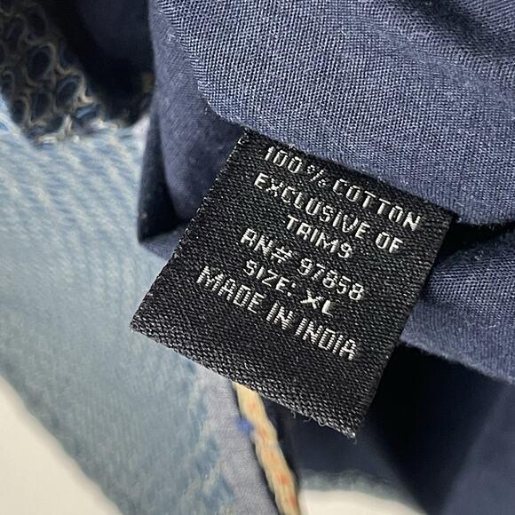 Vtg Smash Mens Shirt Button Up Printed Long Sleeve Flip Cuffs XL Geometric Print - Picture 7 of 10